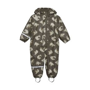 Celavi rainsuit with fleece lining, AOP sea turtle