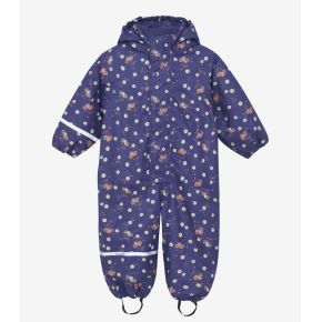 CeLaVi - Rainwear Suit - AOP, w. fleece, skipper blue