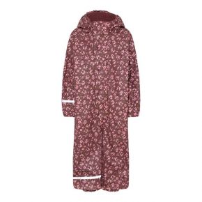 Celavi rainsuit, AOP rose brown