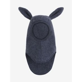 Huttelihut wool fleece balaclava, ombre blue melange