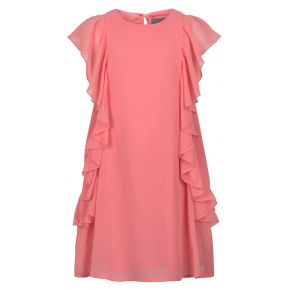 Creamie chiffon dress, salmon rose