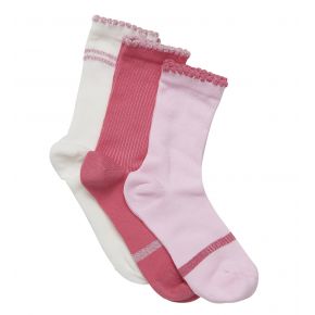 Creamie socks 3-pack, pink lady