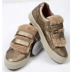 Mayoral sneakers with faux-fur