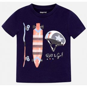 Mayoral boys' dark blue t-shirt with sequins