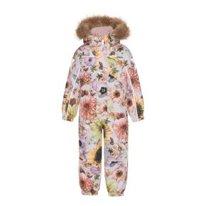 Molo Polaris Fur winter overall, retro flowers