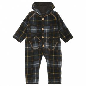 Molo Udo fleeceoverall, grey brown check