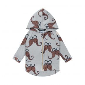 Mustache Grey hoodie