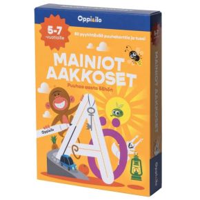 Oppi&ilo Mainiot aakkoset puuhakortit