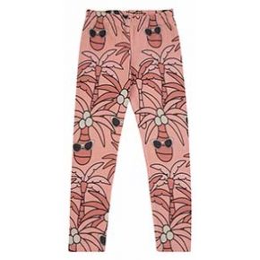 Pink palm leggings