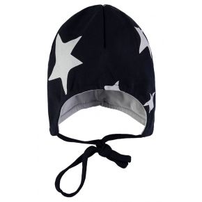 T2H beanie with star pattern, total eclipse