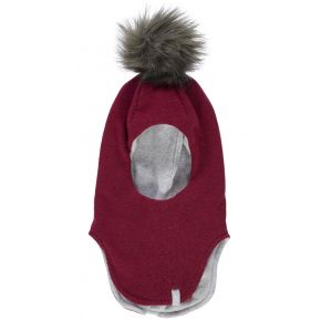 T2H Balaclava wool beanie, rumba red