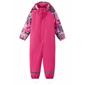 Reima Roiske lined rain overall, candy pink