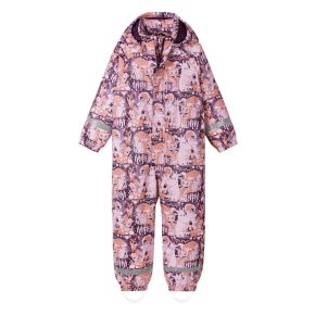 Reima Moomin Rapakko lätt vadderad regn overall, pale rose