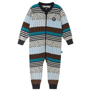 Reima Moomin Delvis wool jumpsuit, frozen blue