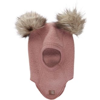 Mikk-line ull balaclava, burlwood