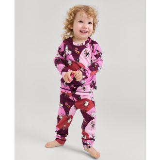 Reima Moomin Trivsam wool-mix base layer, rose pink