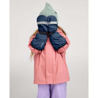 Reima Puro rain mittens with lining, navy