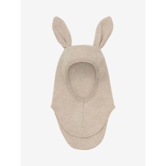 Huttelihut wool fleece balaclava, sand melange