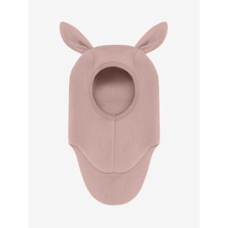 Huttelihut wool fleece balaclava, mahogany rose