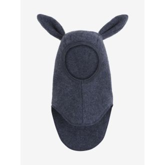 Huttelihut wool fleece balaclava, ombre blue melange