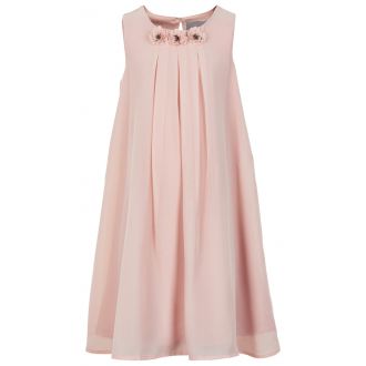 Creamie chiffong klänning, rose