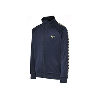 hmlKick zip jacket, black iris gold