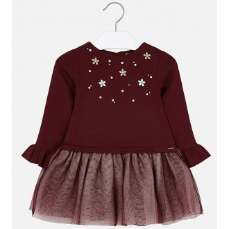 Mayoral dress in burgundy