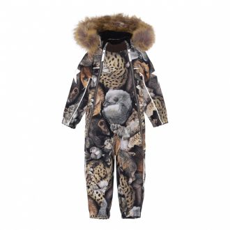 Molo Pyxis Fur padded winter overall, sleeping cubs