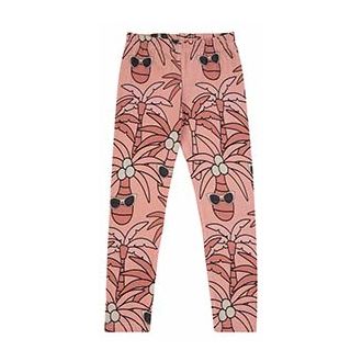 Pink palm leggings