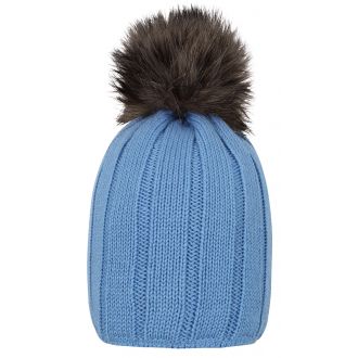 Bobble neulepipo, silver lake blue