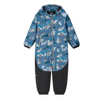 Reima Moomin Mjosa softshell overall, blue ocean