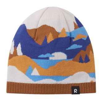 Reima Kuviot merinowool beanie, twilight blue