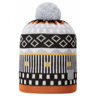 Reima Tipla merino wool beanie, melange grey