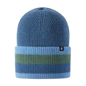 Reima Hiippa reflective beanie, blue ocean