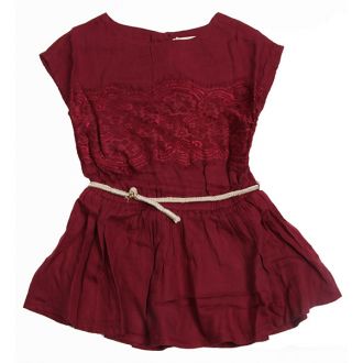 Zippy dress, burgundy