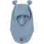 Mikk-line bomull-fleece balaclava, faded denim melange