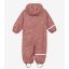 CeLaVi - Rainwear Suit - AOP, w. fleece, brick dust