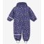 CeLaVi - Rainwear Suit - AOP, w. fleece, skipper blue