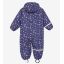 CeLaVi - Rainwear Suit - AOP, w. fleece, skipper blue