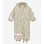 CeLaVi - Rainwear Suit - AOP, w. fleece, white pepper