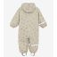 CeLaVi - Rainwear Suit - AOP, w. fleece, white pepper