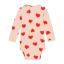 Molo Foss bodysuit, red hearts jersey