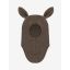 Huttelihut wool fleece balaclava, brown melange