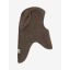 Huttelihut wool fleece balaclava, brown melange