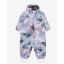 Color Kids - Baby Coverall - AOP, mauve mist