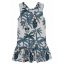 Blue palm dress