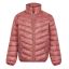 Jacket padded packable AOP quilted, ash rose