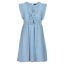 Creamie pleated dress, blue fog