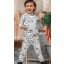 Cow grey overall