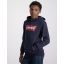 Levi´s batwing logo hoodie, dress blues